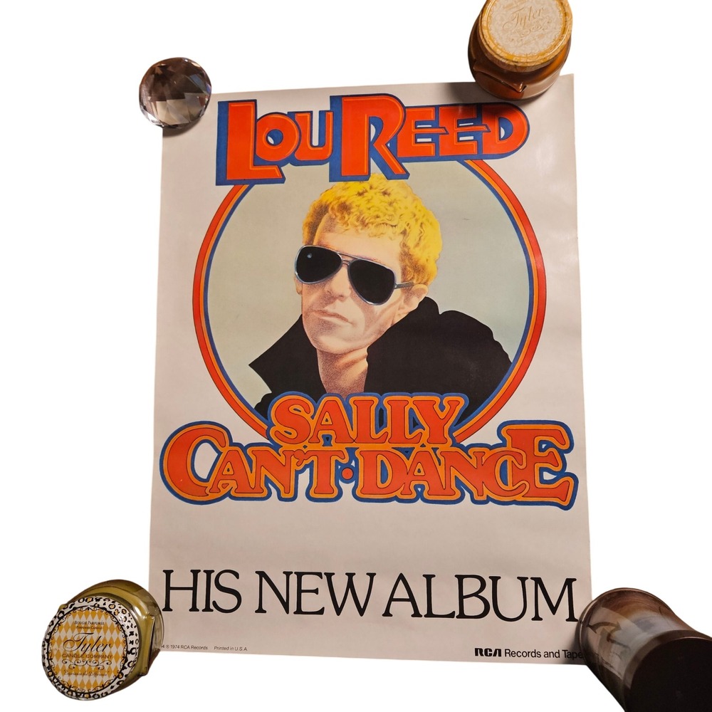 Lou Reed Sally Can't Dance Vintage 1974 Promo Album Poster 18x24 RCA Records